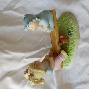 Cabbage Patch Kids  Porcelain Figurine SEE SAW  1984 Vintage